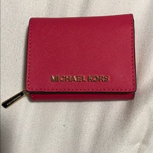 Hot pink mini Michael Kors women’s wallet